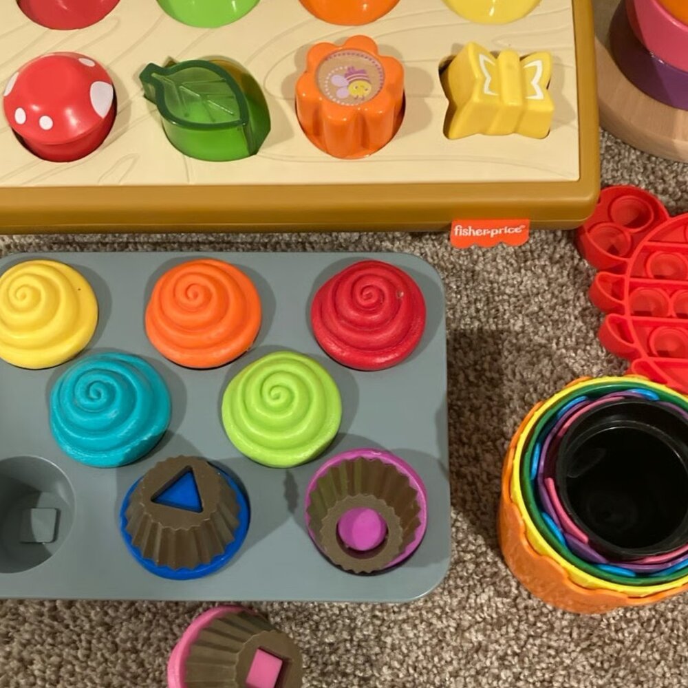 Learning Toy Bundle — Shape sorter stacking fine motor sensory toys - Picture 2 of 4